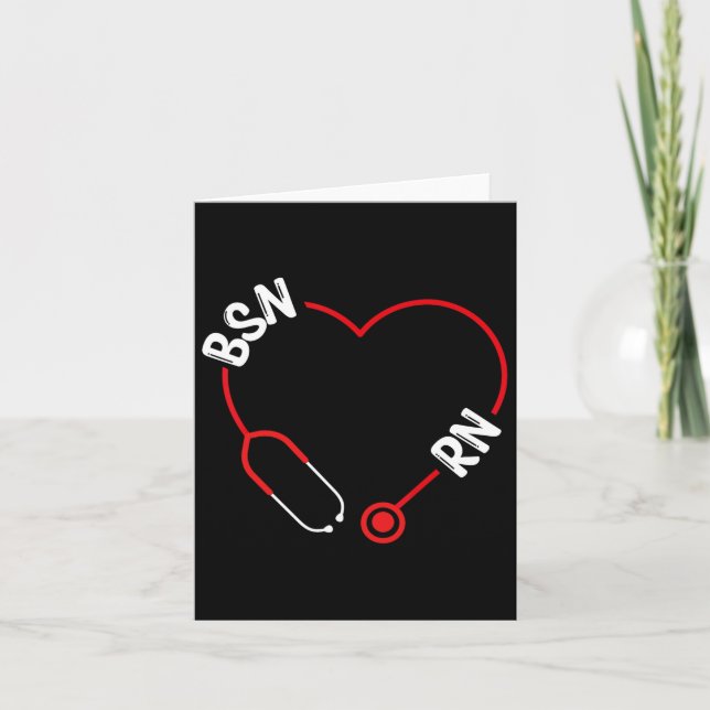 Bsn Rn Nurse Graduation Nursing Essentials Bsn Nur Card (Front)