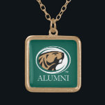 BSU Alumni Gold Plated Necklace<br><div class="desc">Check out these Bemidji State University designs! Show off your Bemidji State University Pride with these new University products. These make the perfect gifts for the Bemidji State student, alumni, family, friend or fan in your life. All of these Zazzle products are customizable with your name, class year, or club....</div>