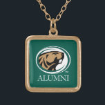 BSU Alumni Gold Plated Necklace<br><div class="desc">Check out these Bemidji State University designs! Show off your Bemidji State University Pride with these new University products. These make the perfect gifts for the Bemidji State student, alumni, family, friend or fan in your life. All of these Zazzle products are customizable with your name, class year, or club....</div>