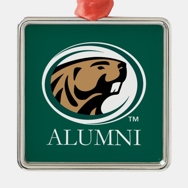 BSU Alumni Metal Ornament (Front)