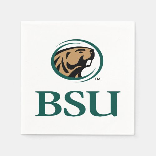 BSU Beaver Logo Napkins