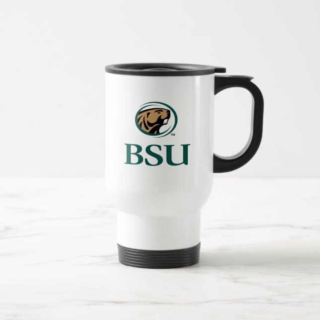 BSU Beaver Logo Travel Mug (Right)