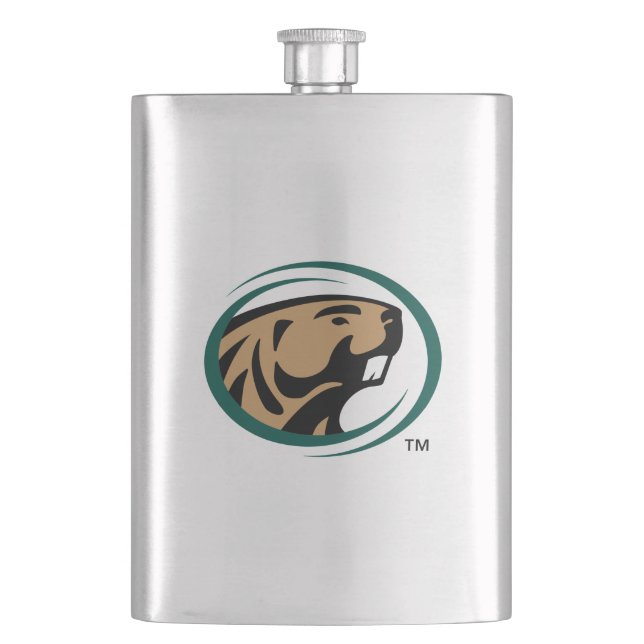 BSU Beaver Mark Flask (Front)