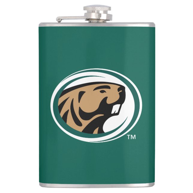 BSU Beaver Mark Flask (Front)