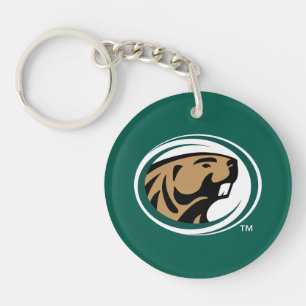 BSU Beaver Mark Keychain