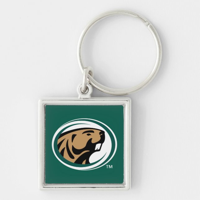 BSU Beaver Mark Keychain (Front)