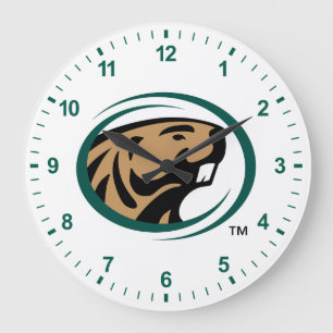 BSU Beaver Mark Large Clock