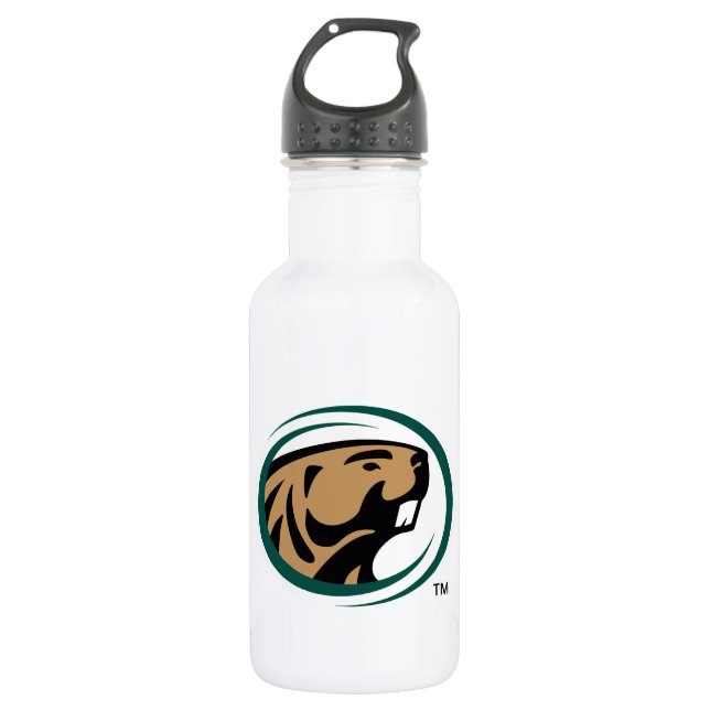 BSU Beaver Mark Stainless Steel Water Bottle (Front)