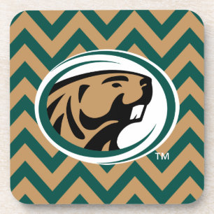 BSU Chevron Beverage Coaster