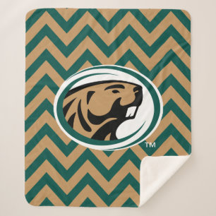 BSU Chevron Sherpa Blanket