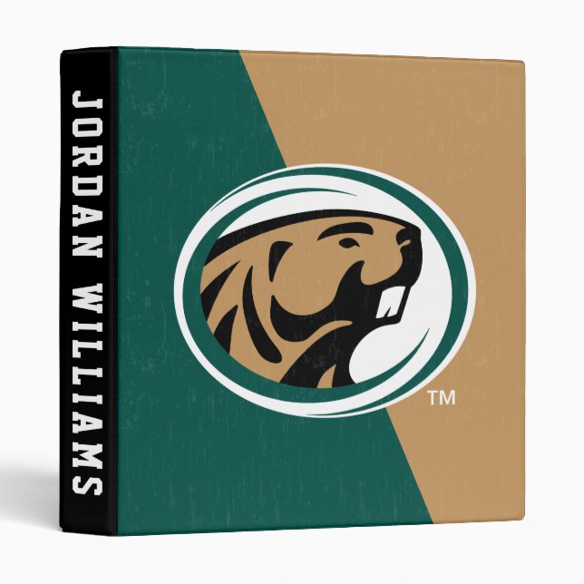 BSU Color Block 3 Ring Binder (Front/Spine)