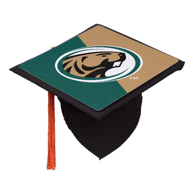 BSU Color Block Graduation Cap Topper (Angled)