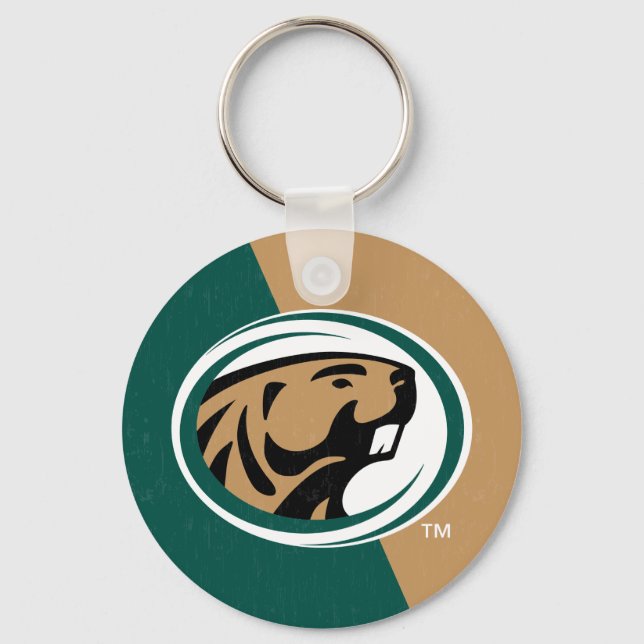 BSU Color Block Keychain (Front)