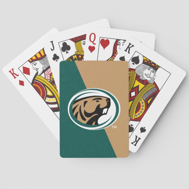 BSU Color Block Poker Cards (Back)