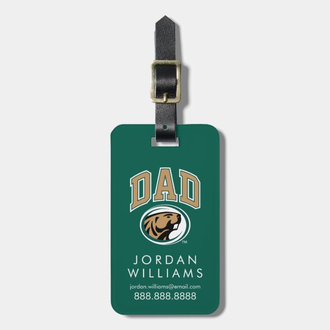 BSU Dad Luggage Tag (Front Vertical)