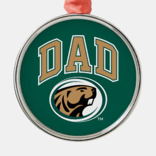 BSU Dad Metal Ornament