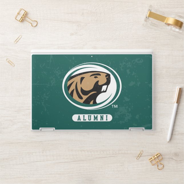 BSU Distressed HP Laptop Skin (Desk)