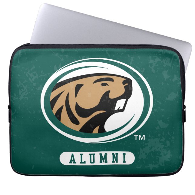 BSU Distressed Laptop Sleeve (Front)