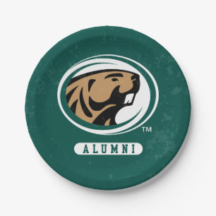 BSU Distressed Paper Plates