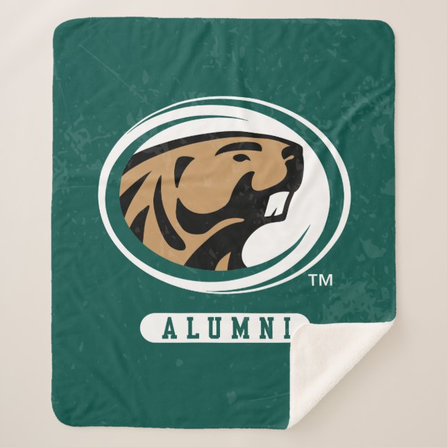 BSU Distressed Sherpa Blanket (Front)
