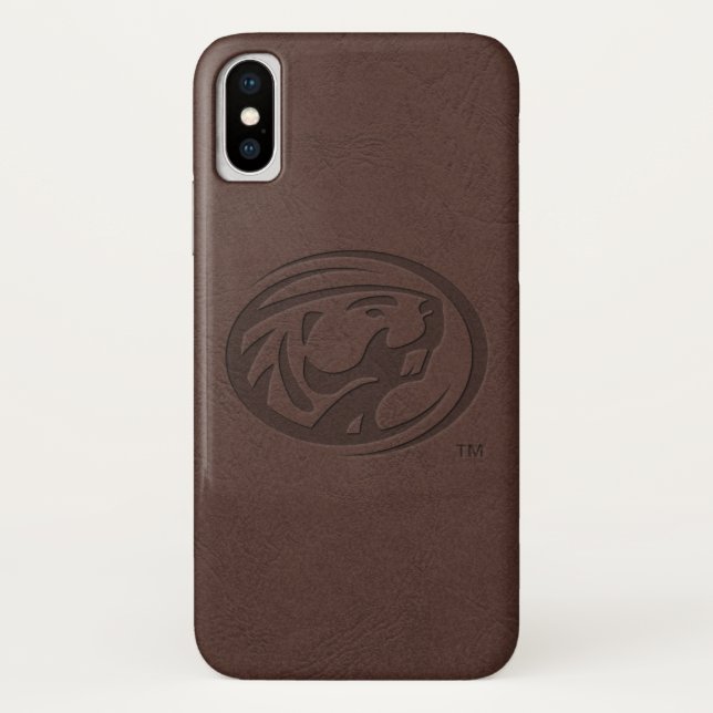 BSU Leather Case-Mate iPhone Case (Back)