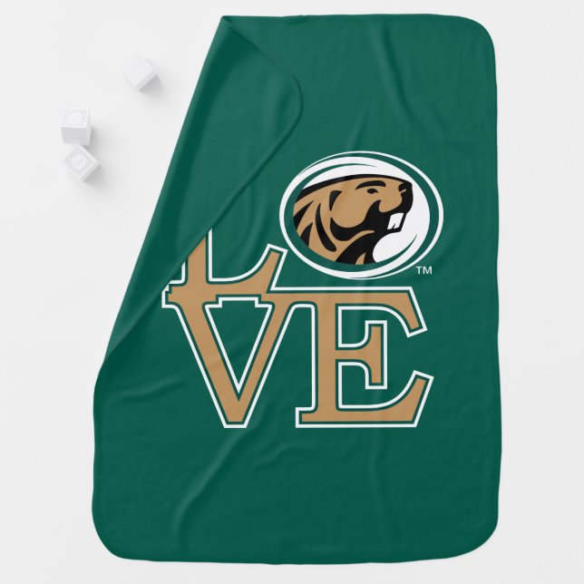 BSU Love Baby Blanket (In Situ)