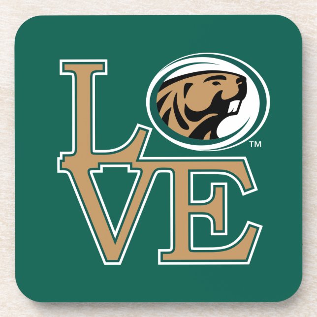BSU Love Beverage Coaster (Front)