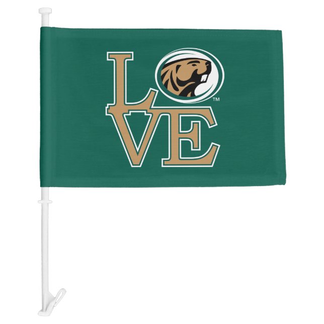 BSU Love Car Flag (Front)
