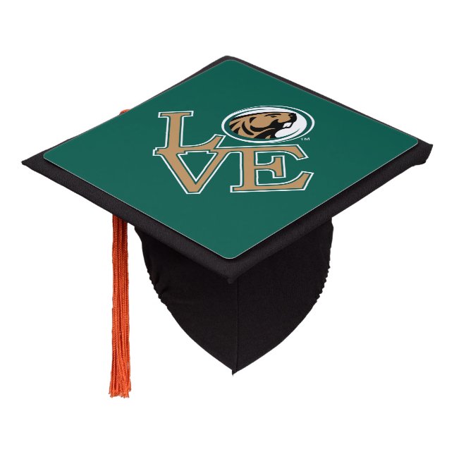 BSU Love Graduation Cap Topper (Angled)