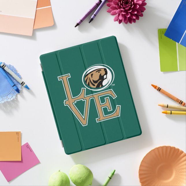 BSU Love iPad Smart Cover (In Situ)
