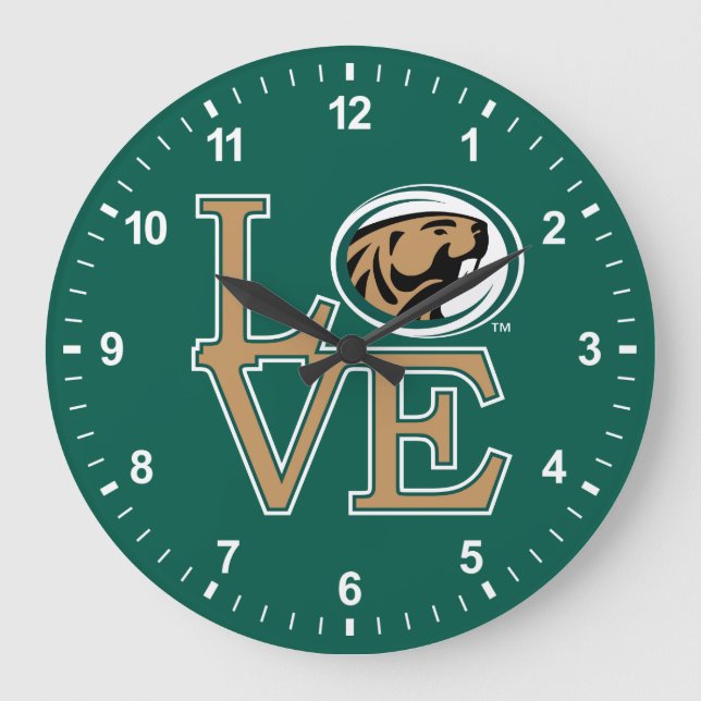 BSU Love Large Clock (Front)