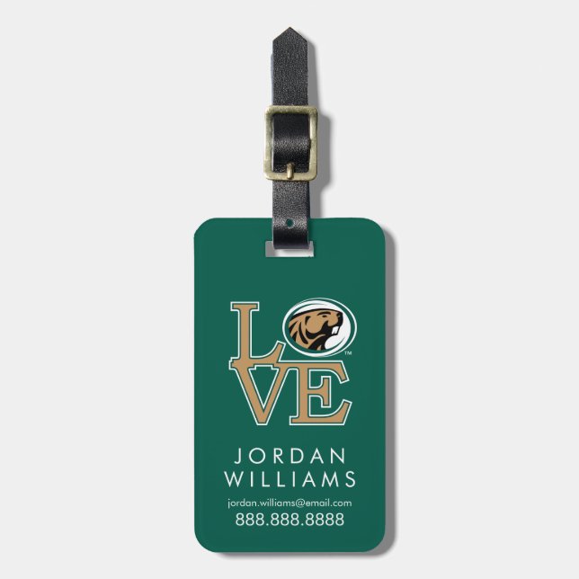 BSU Love Luggage Tag (Front Vertical)