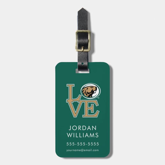 BSU Love Luggage Tag (Front Vertical)
