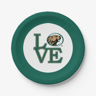BSU Love Paper Plates