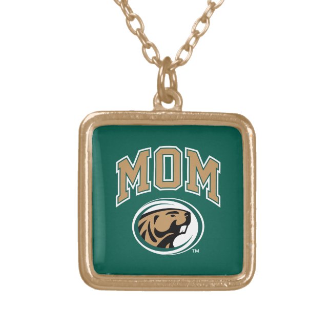 BSU Mom Gold Plated Necklace (Front)