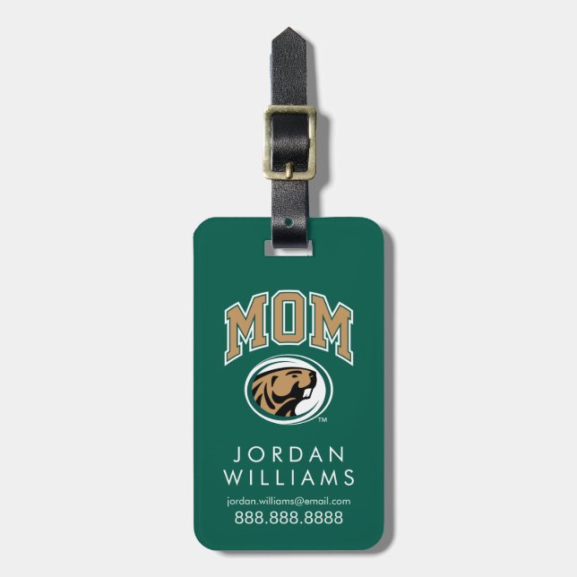 BSU Mom Luggage Tag (Front Vertical)