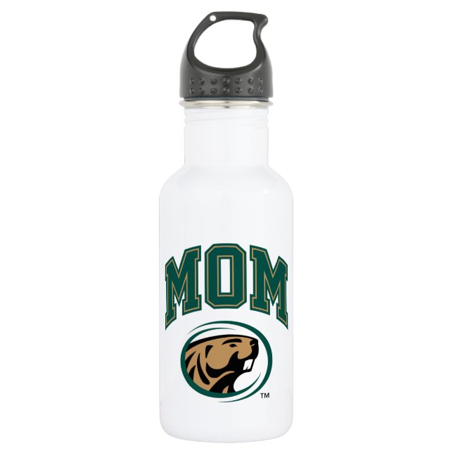 BSU Mom Stainless Steel Water Bottle (Front)