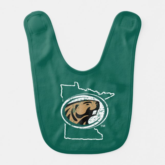 BSU State Love Baby Bib (Front)