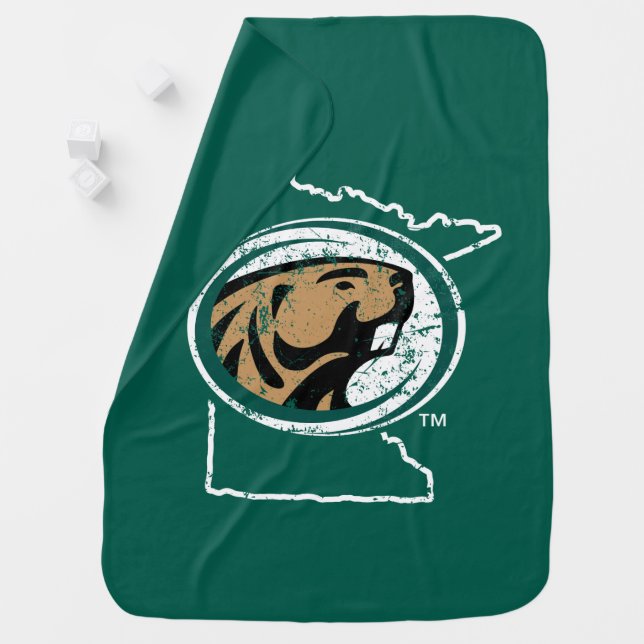 BSU State Love Baby Blanket (In Situ)