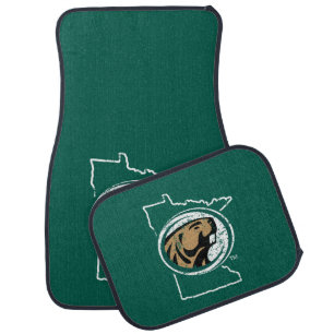 BSU State Love Car Floor Mat