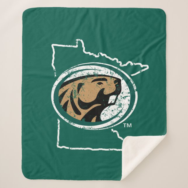 BSU State Love Sherpa Blanket (Front)