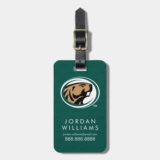 BSU Watermark Luggage Tag (Front Vertical)