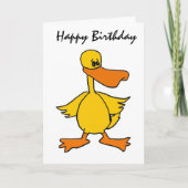 BT- Funny Duck Birthday Card | Zazzle