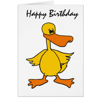 Funny Duck Birthday Cards | Zazzle