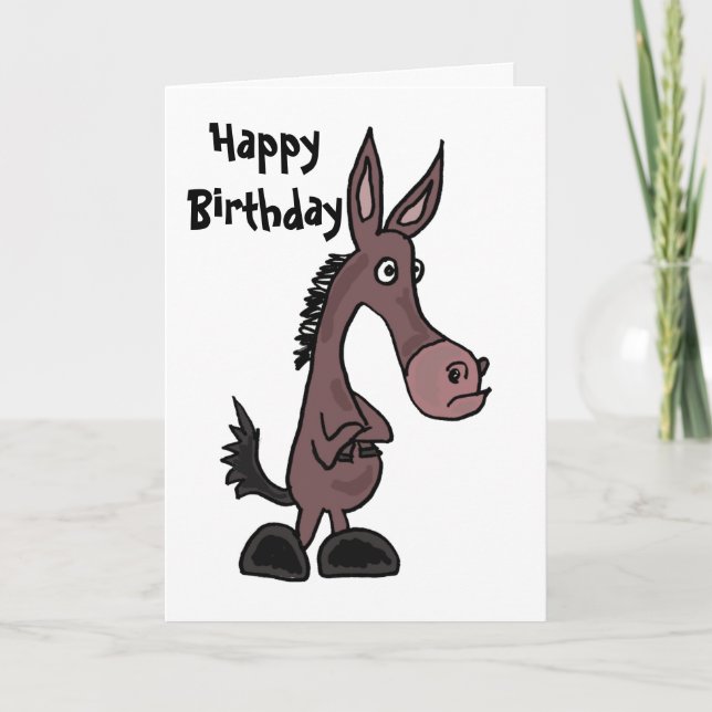 BT- Funny Mule Birthday Card (Front)