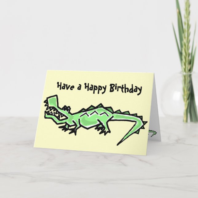 BT- Gator Birthday Card (Front)