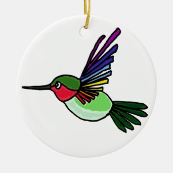 Bt- Hummingbird Art Ornament by inspirationrocks at Zazzle