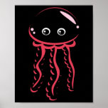Bt Jellyfish Smiling Costume Cute Animal Halloween Poster