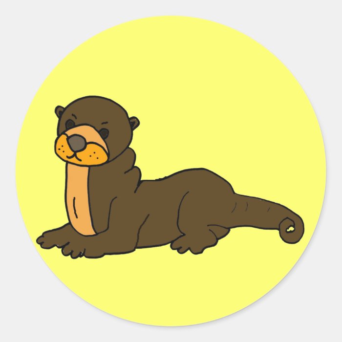 BT  Otter Cartoon Stickers