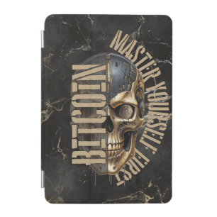 BTC motivation   Skull   Gold Marble iPad Mini Cover